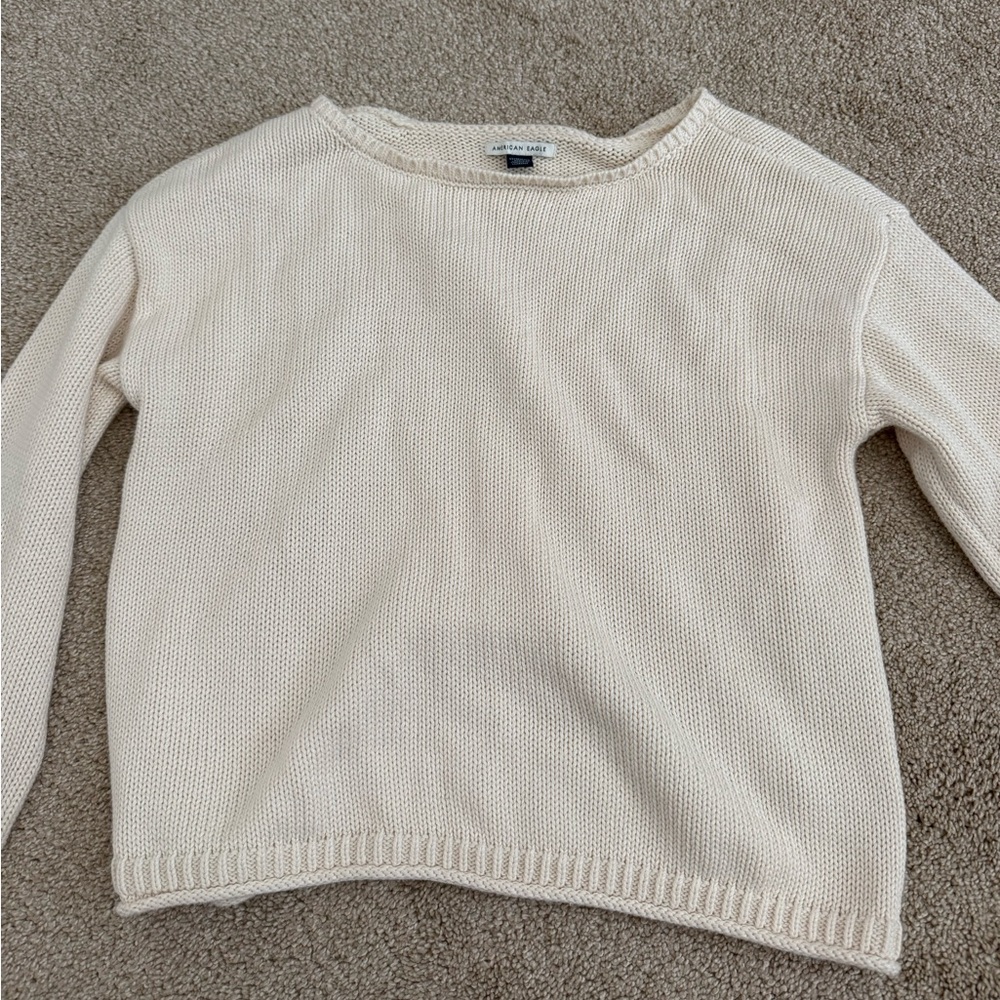 American eagle off the shoulder sweater